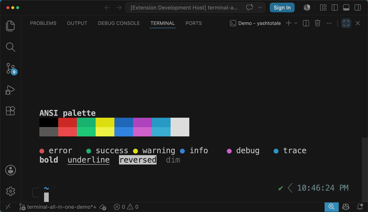 Choosing a terminal theme