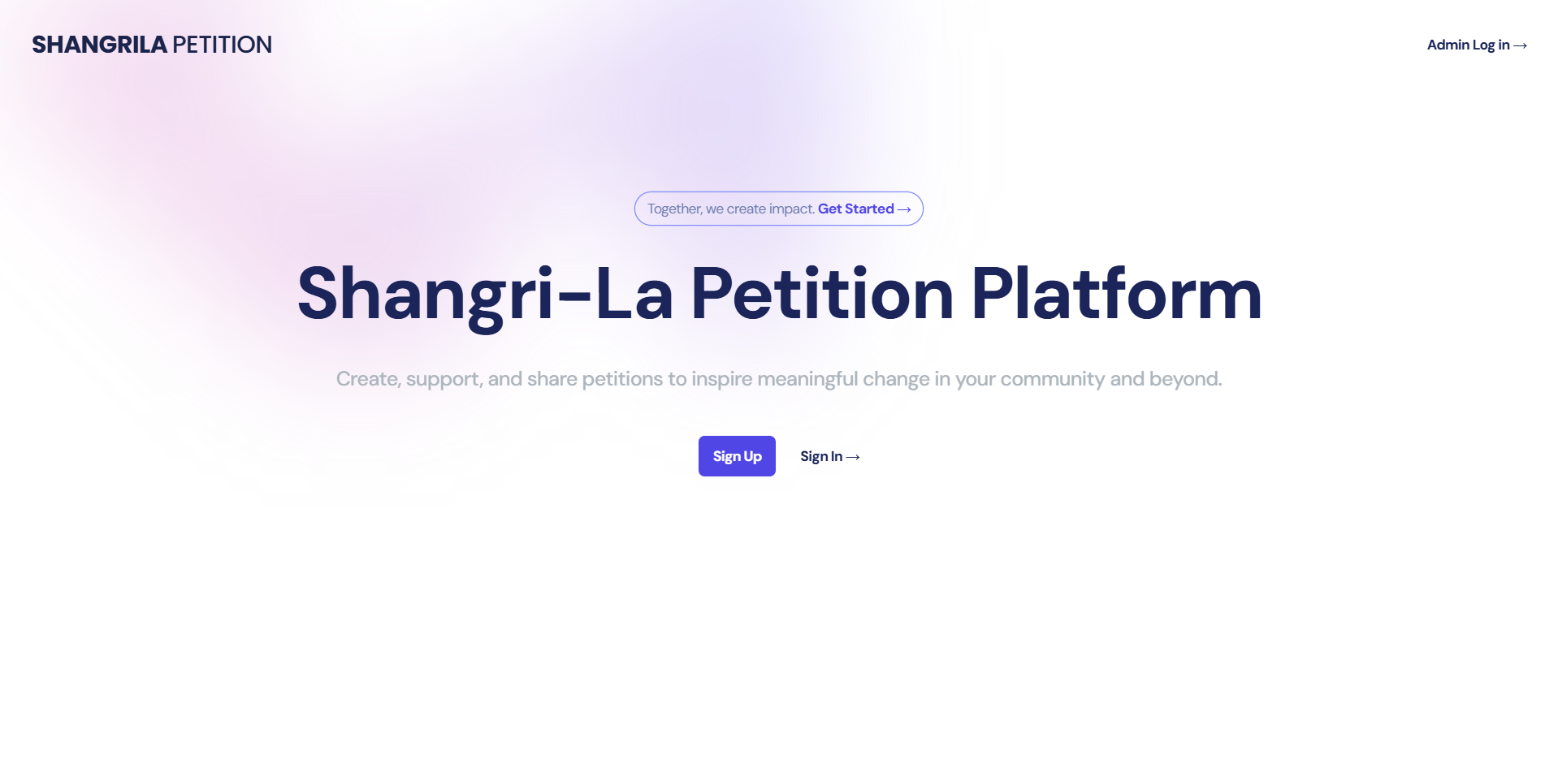 Shangrila Petition Platform