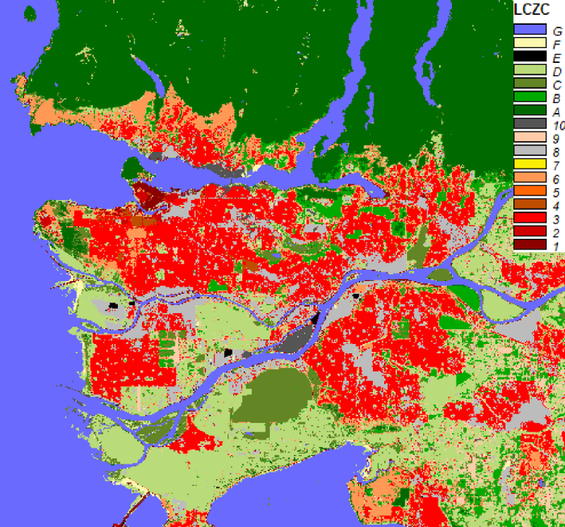 vancouver lcz map