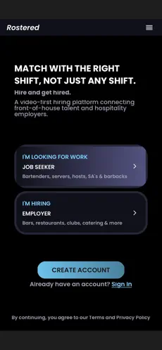 Rostered candidate video feed