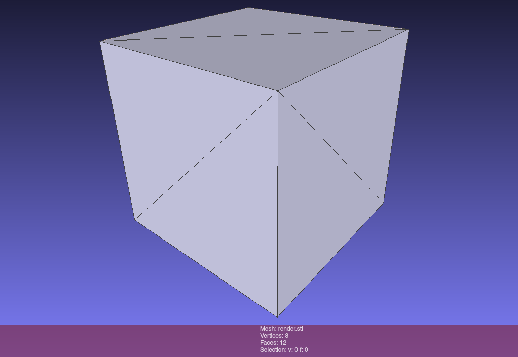 Cube example