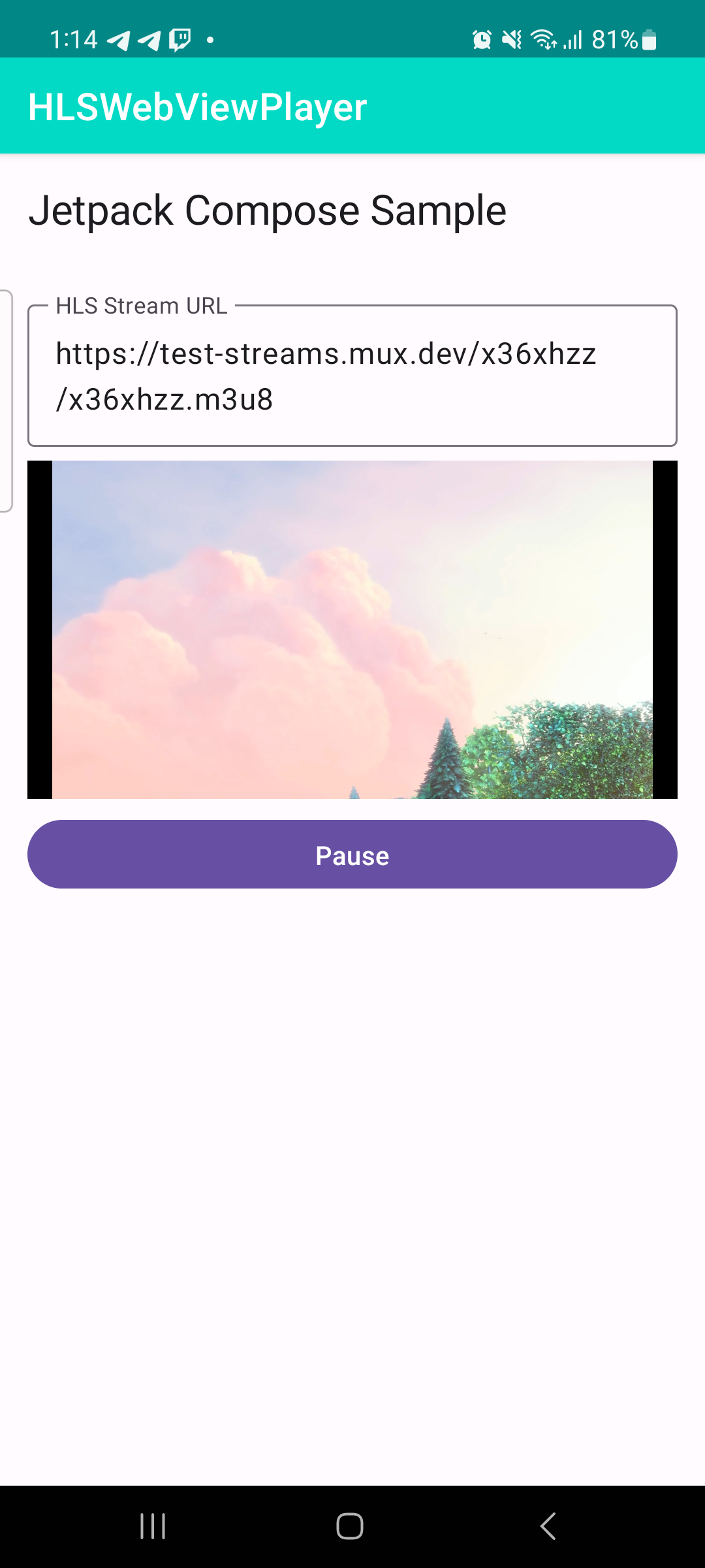 Compose Sample Screen