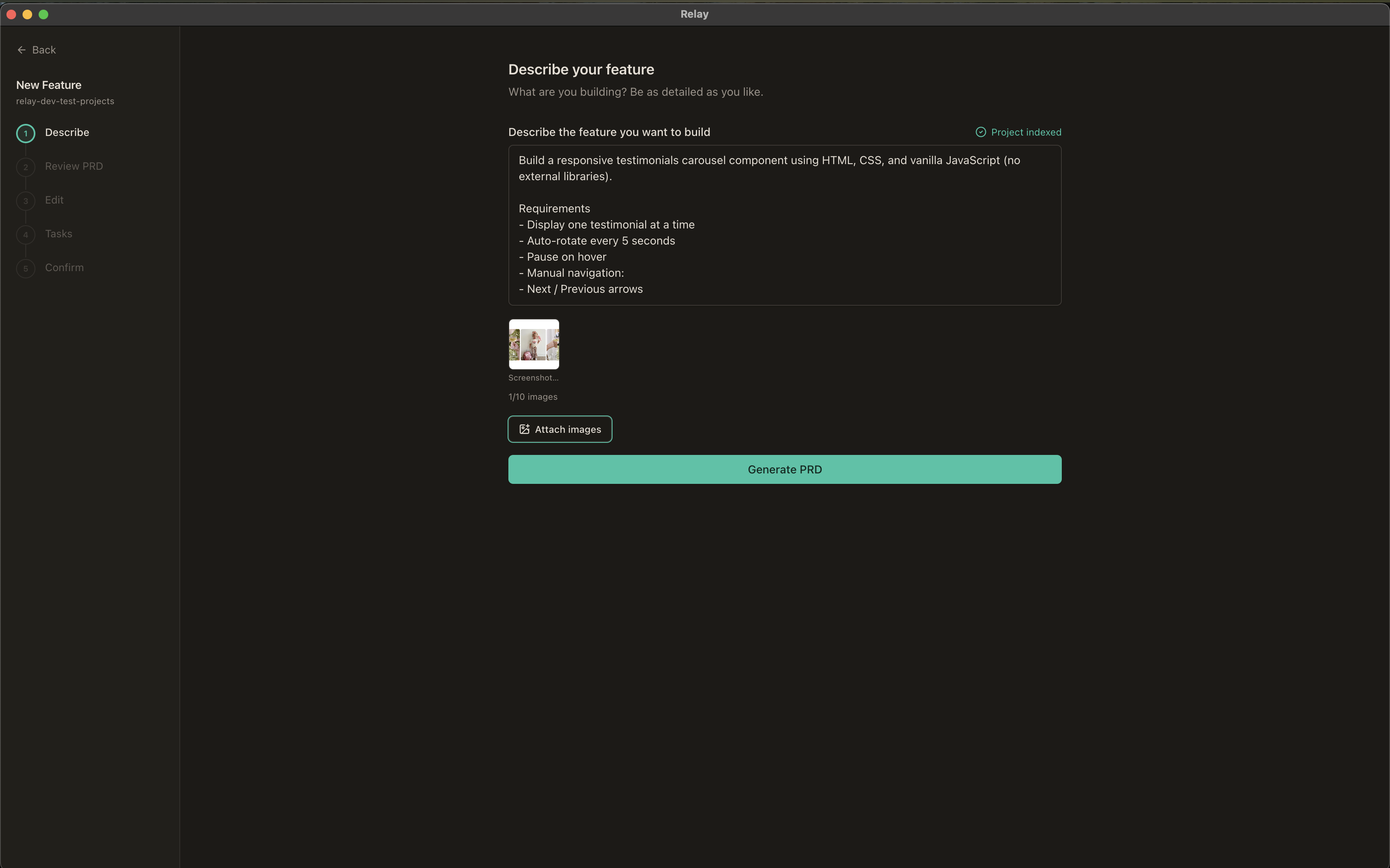 Specification Creation