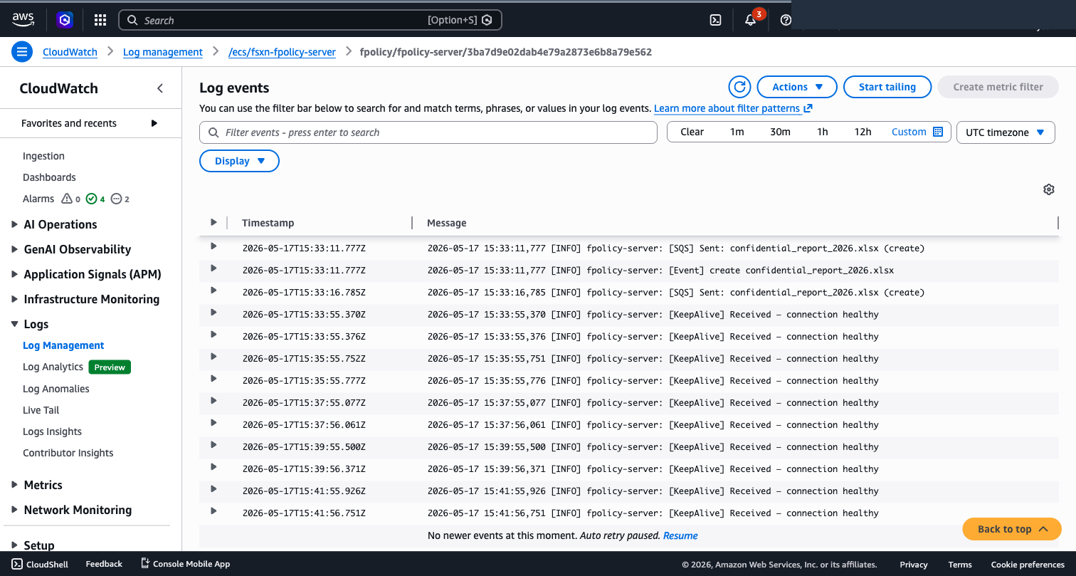 ECS Fargate CloudWatch Logs
