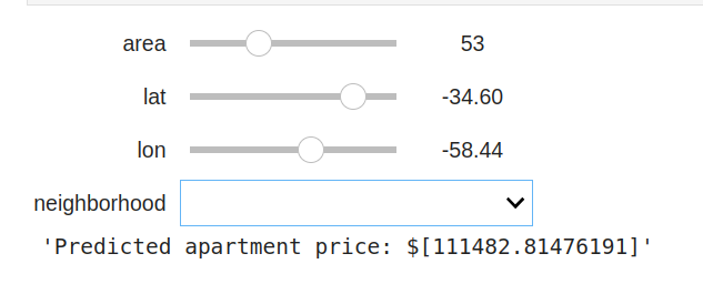 predict price on widget