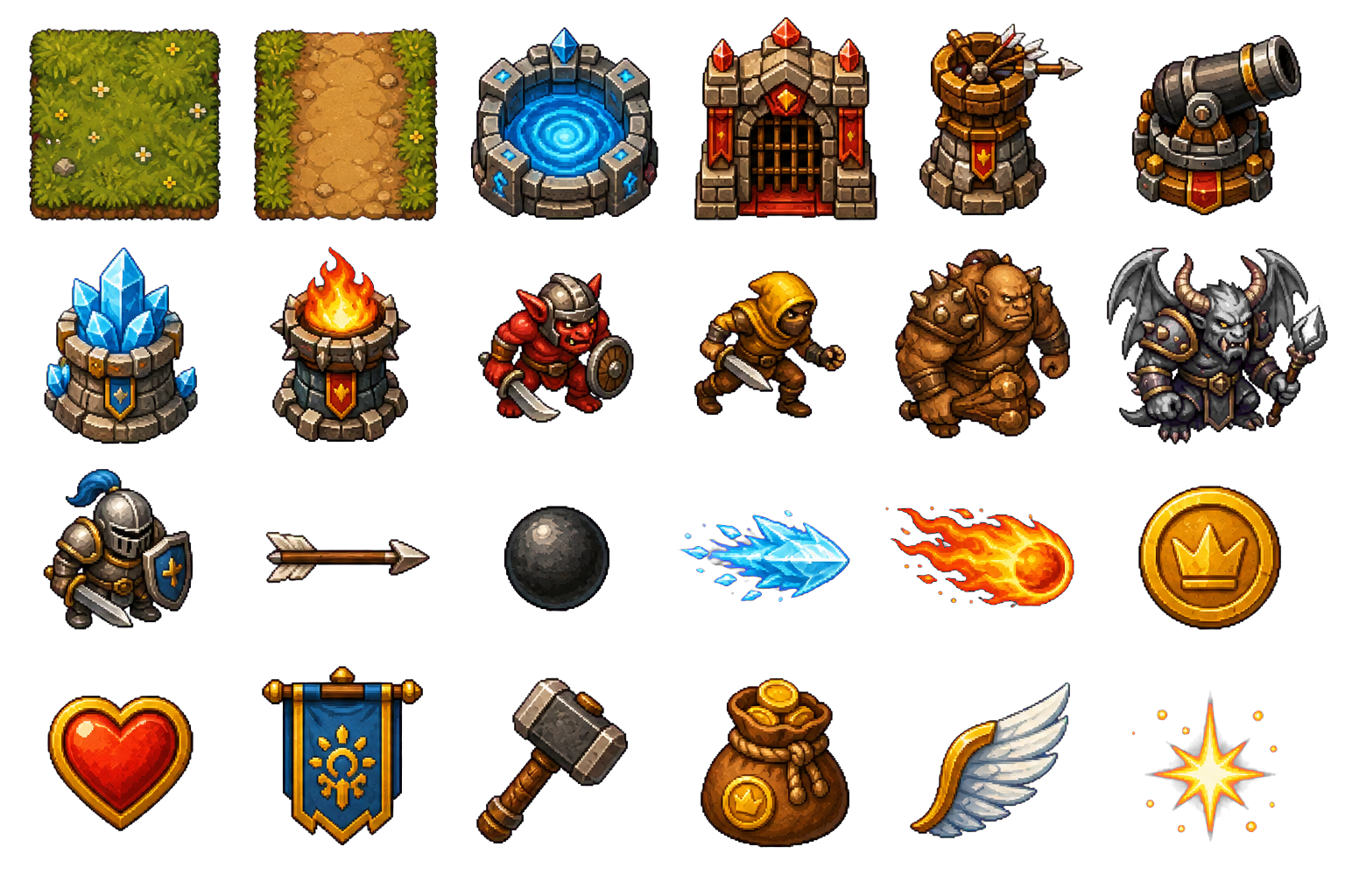 Rune Siege TD sprite atlas