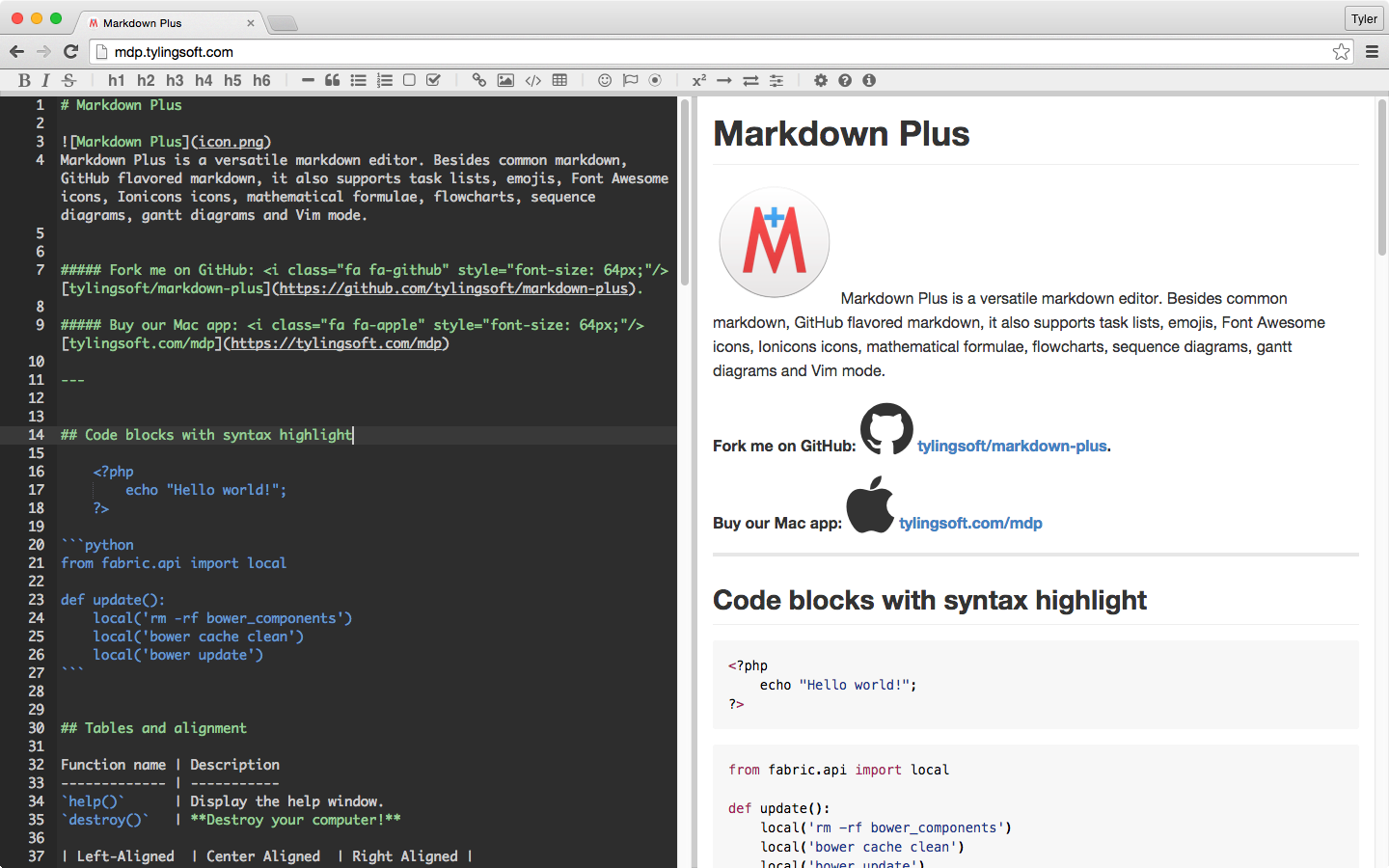 Markdown Plus