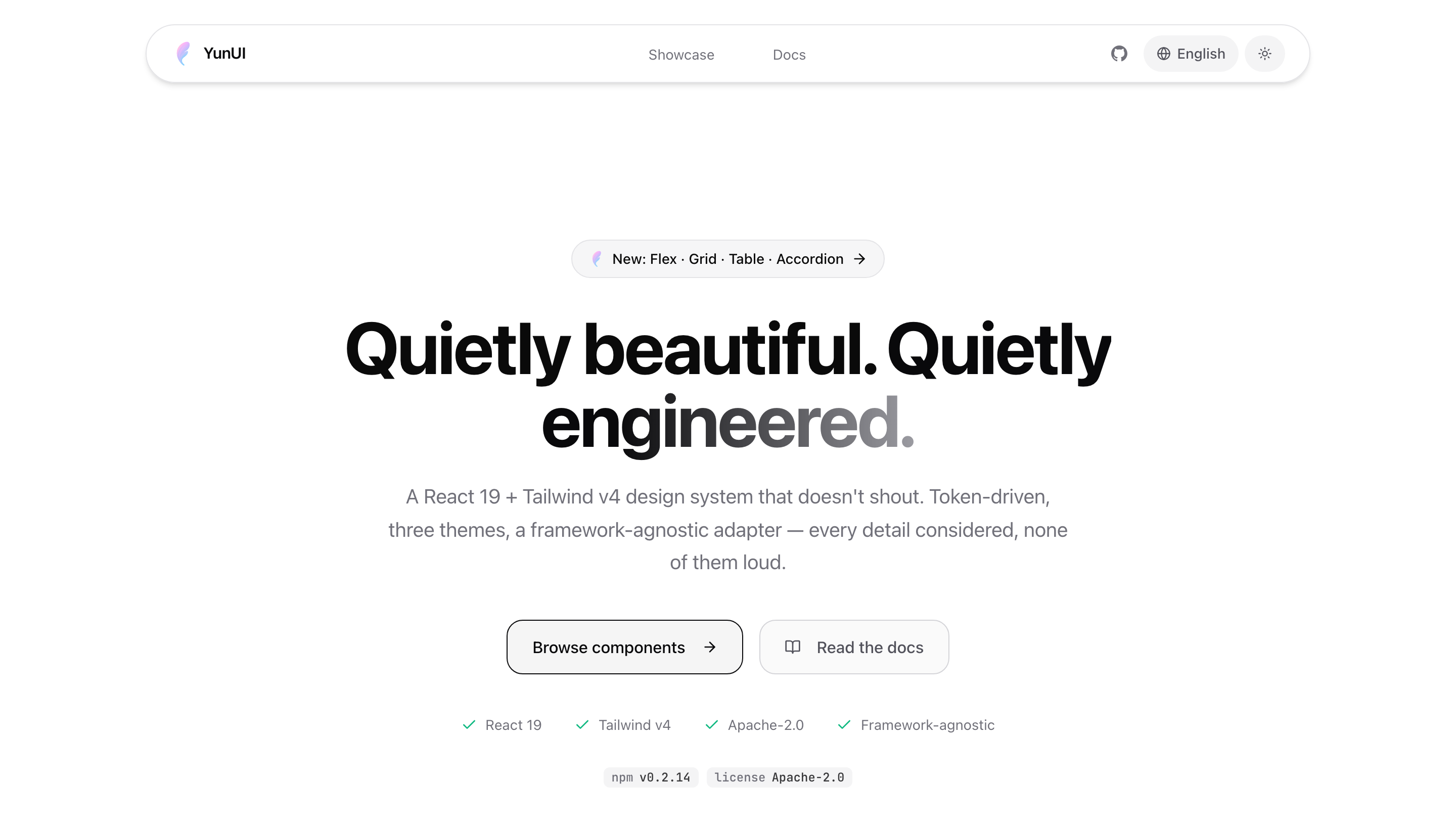 YunUI — quietly beautiful, quietly engineered