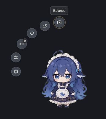 Kujira radial feature menu