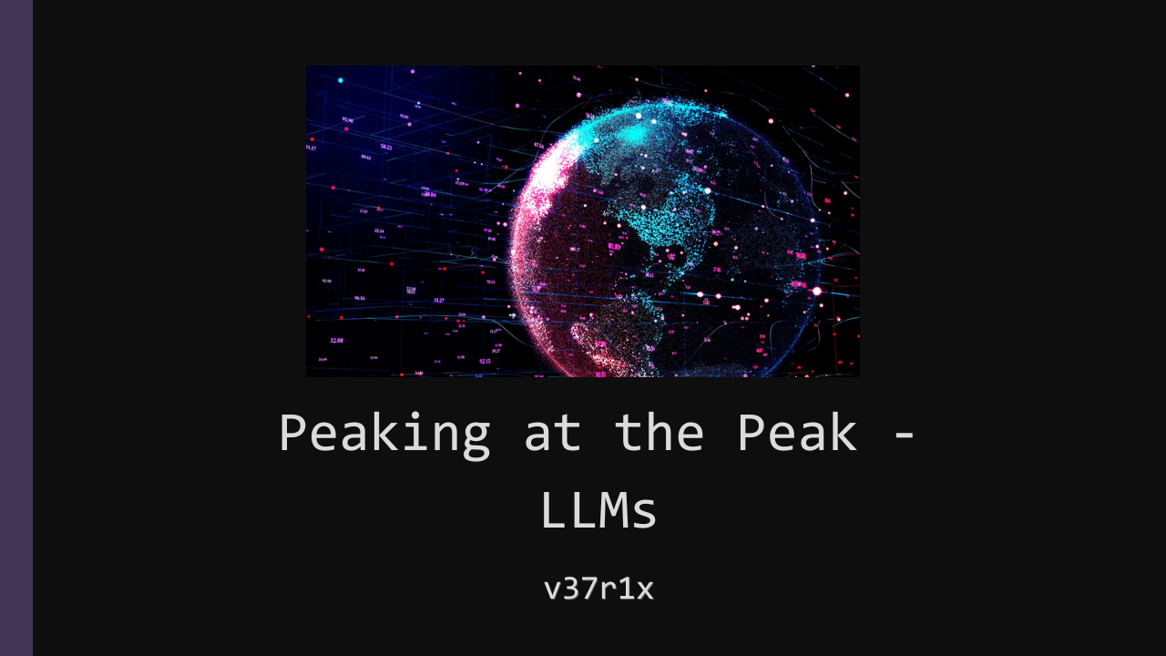 [AI] Peaking At The Peak LLM