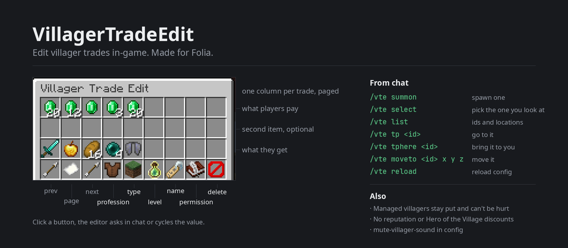 What the editor does