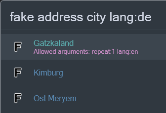 fake address city lang:de