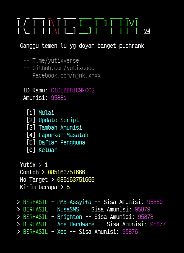 Tool Spam OTP Termux