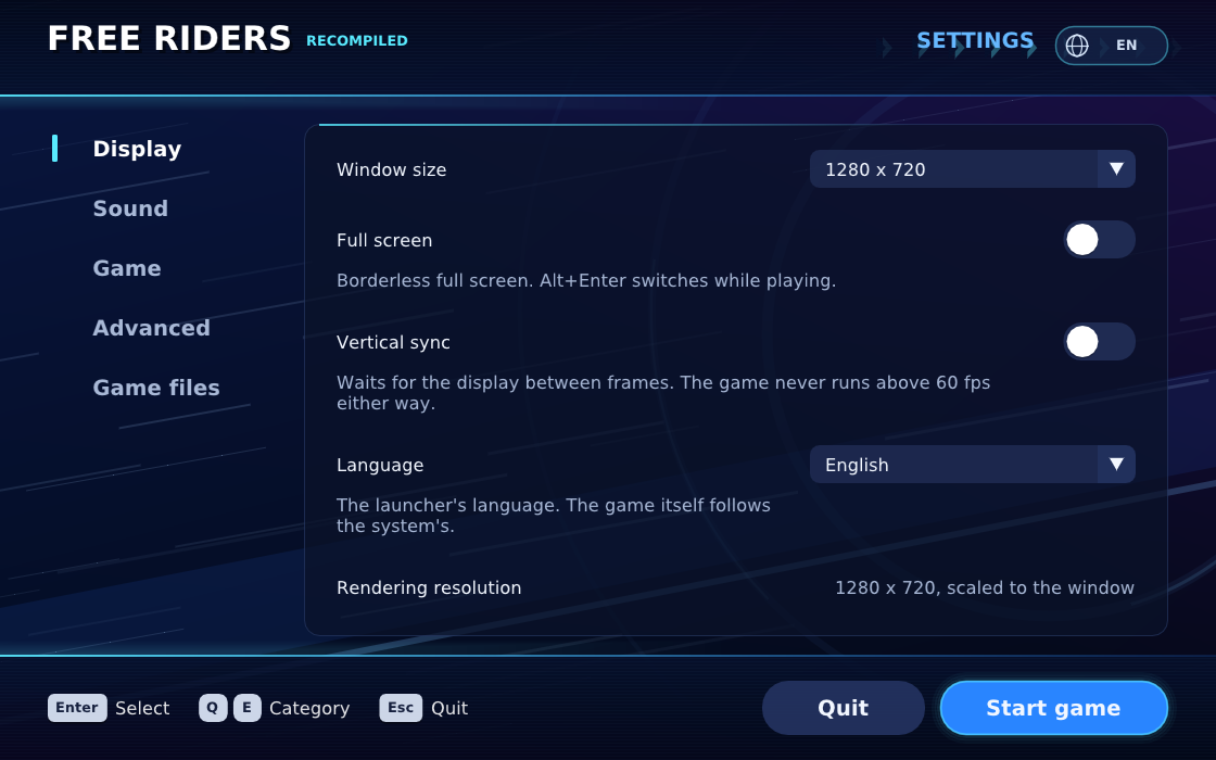 The launcher