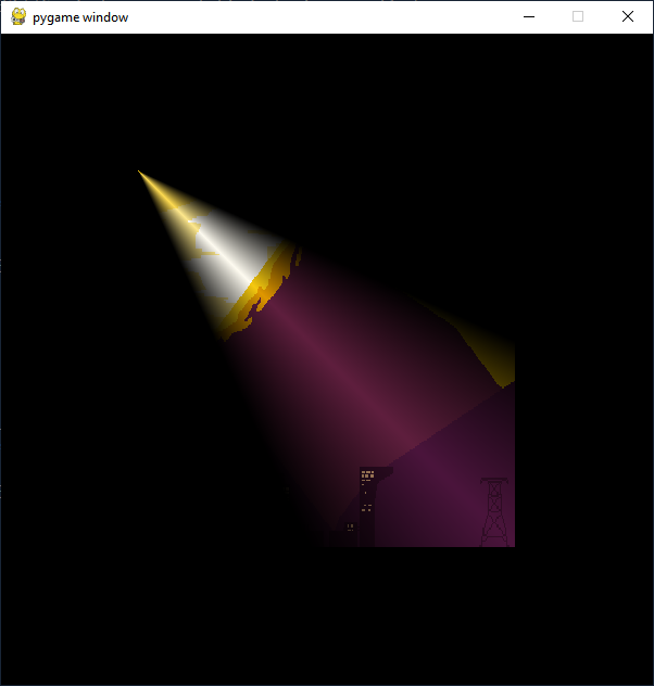 A well with a directionnal light in the scene