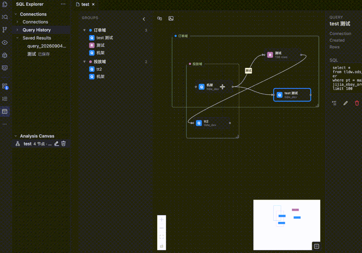SQL Explorer-Canvas