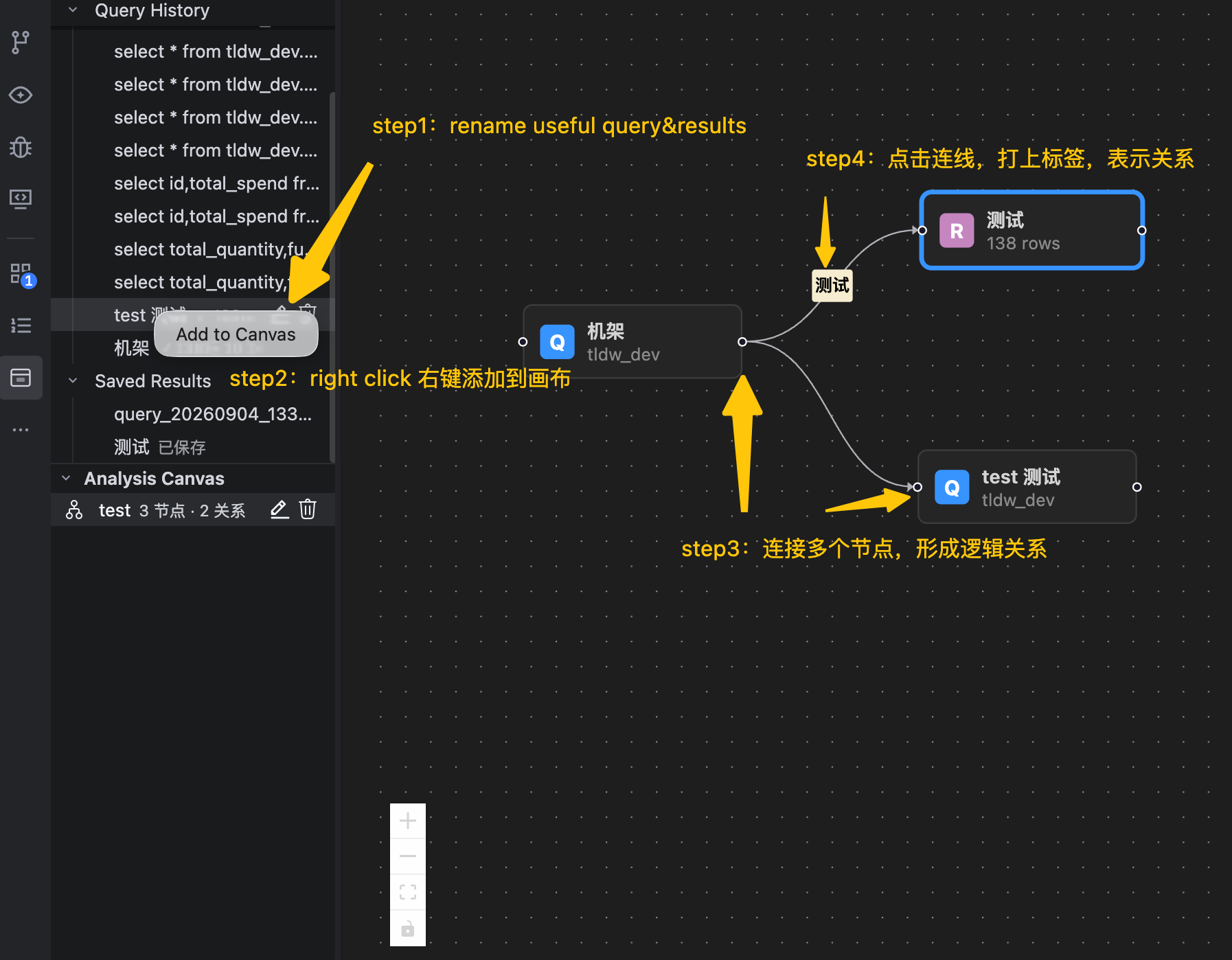 SQL Explorer-Canvas