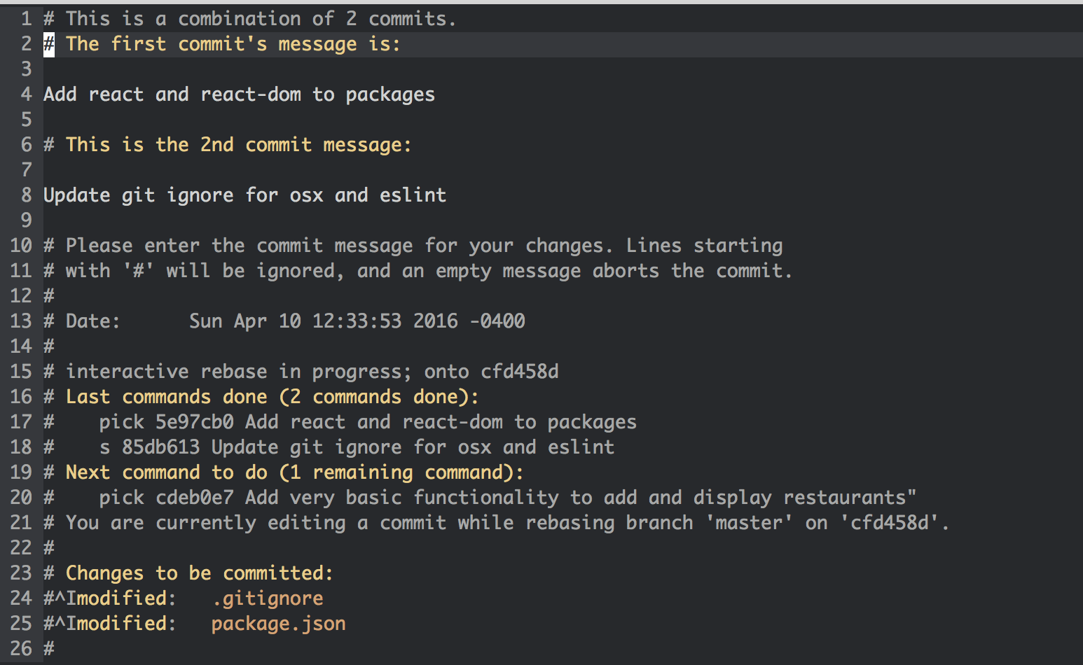 Commit Messages