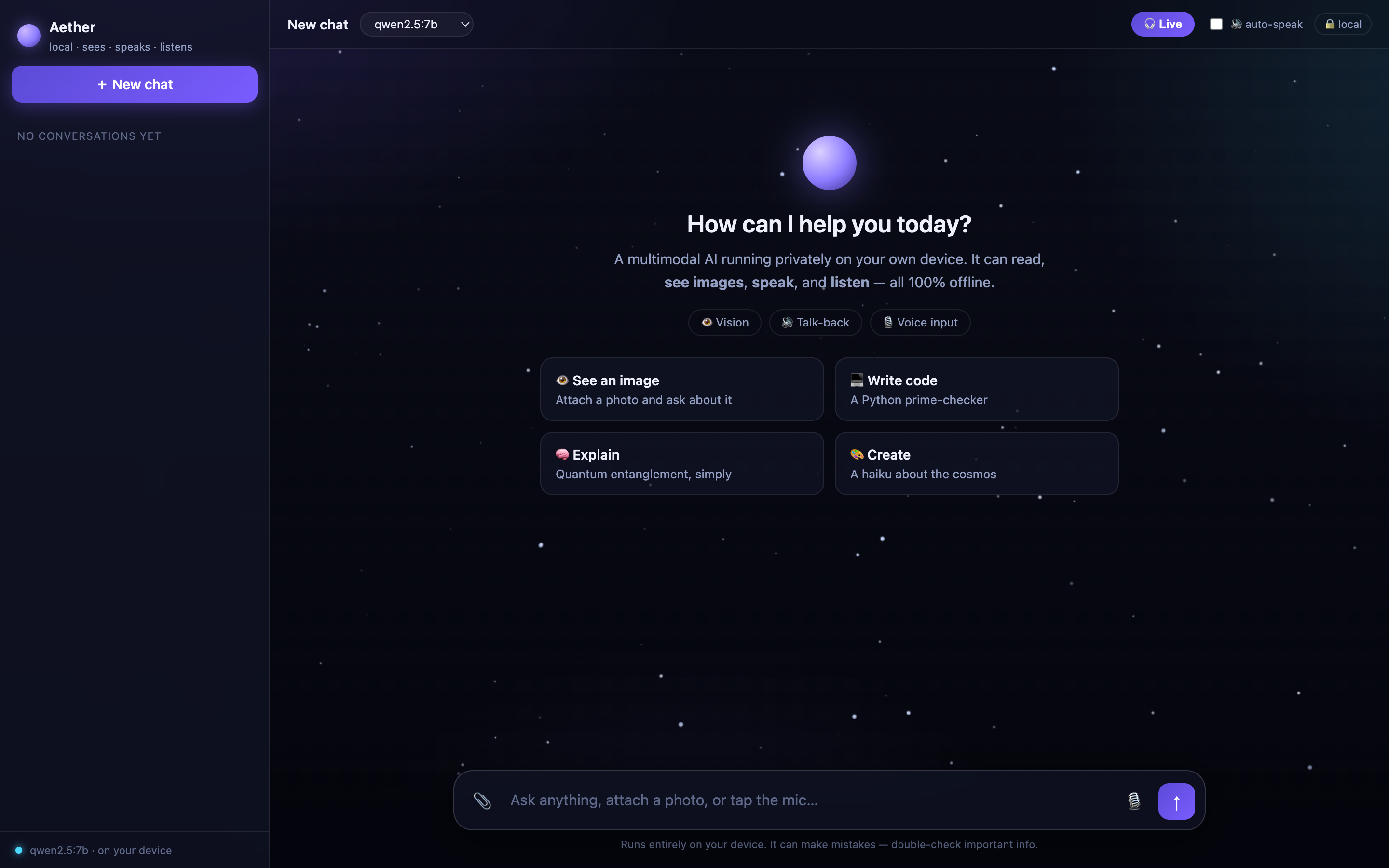 Aether chat