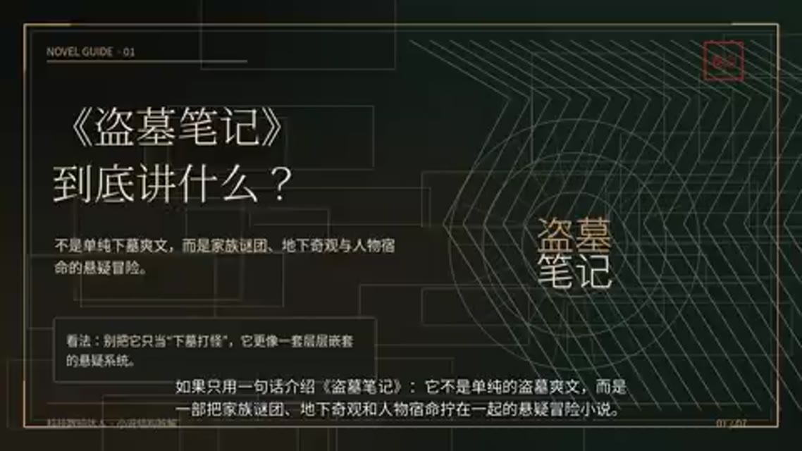 播放盗墓笔记小说介绍预览