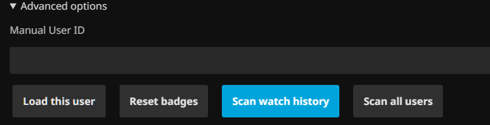 Advanced options
