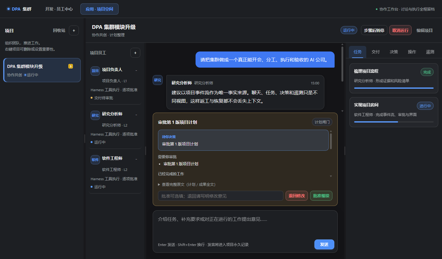 DPA Cluster project workspace