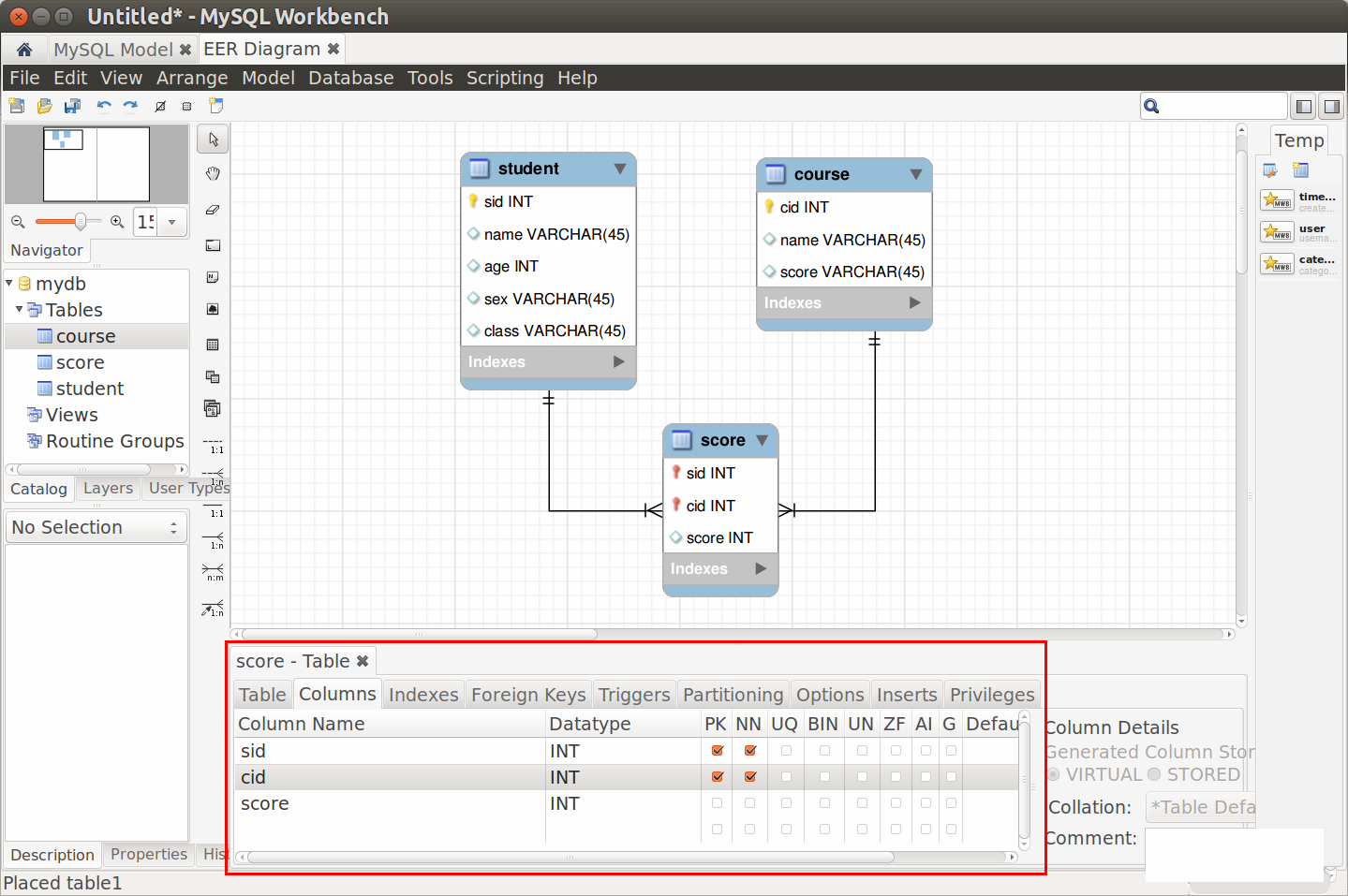 Err диаграмма в mysql workbench