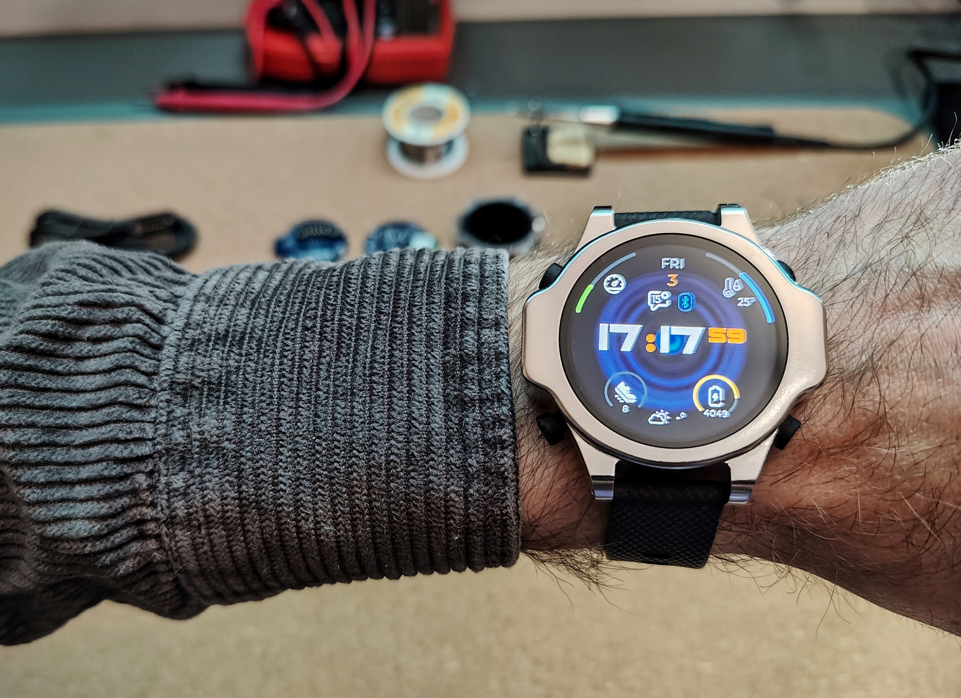 ZSWatch on the wrist