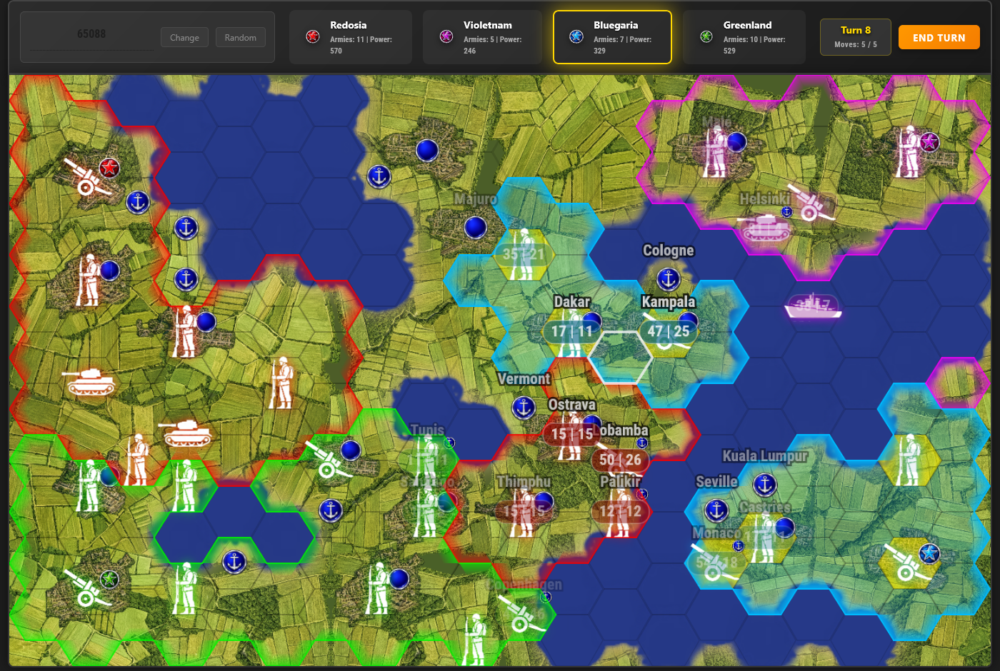 OpenHexEmpire Gameplay Screenshot