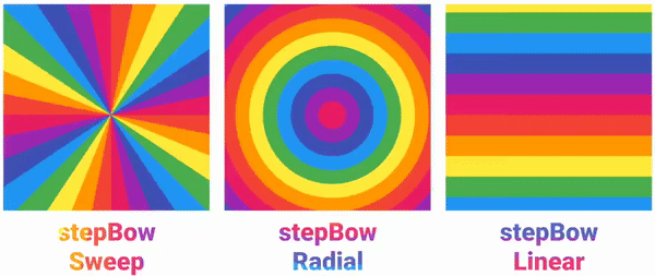 three new gradients called `Steps`