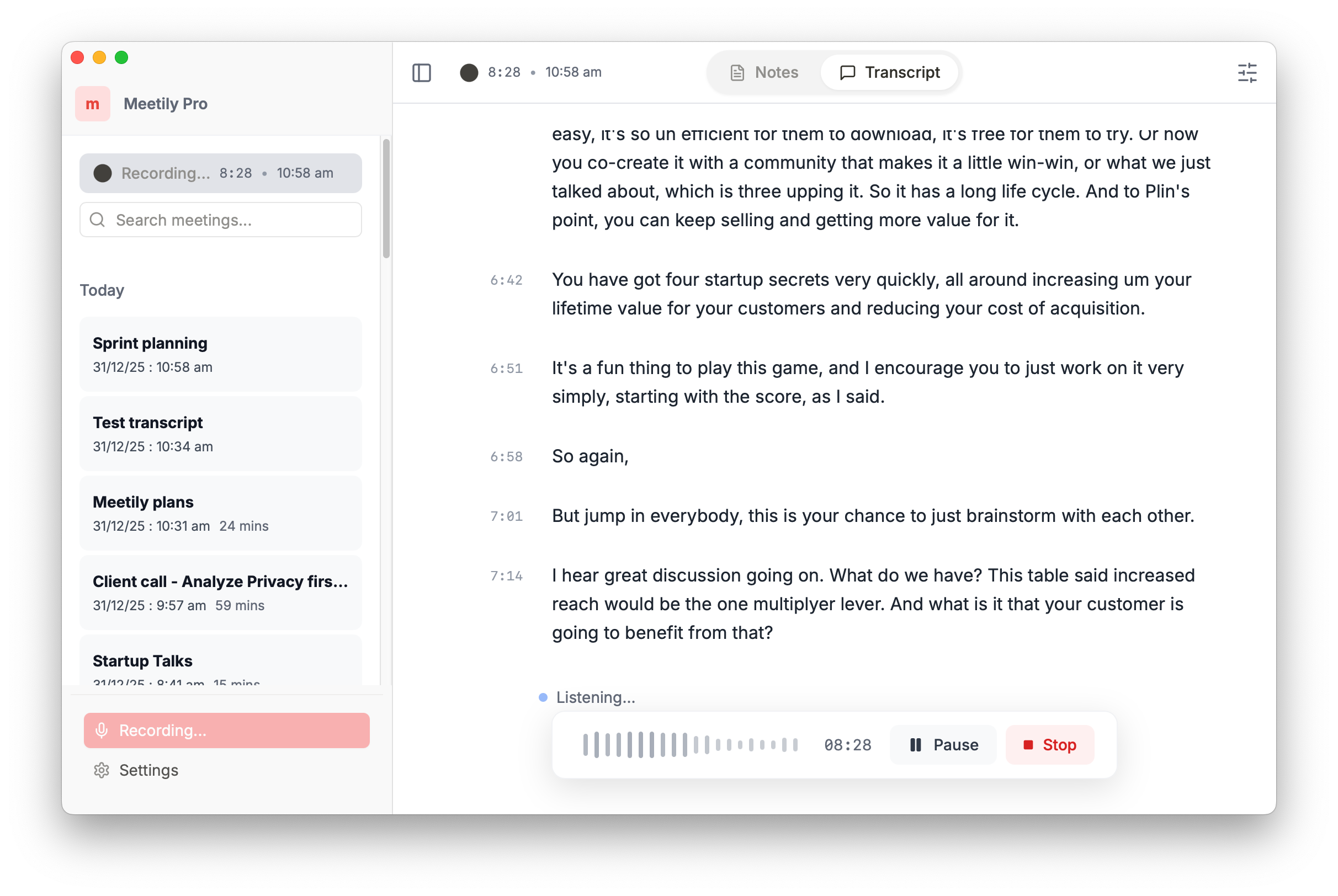 Upcoming version