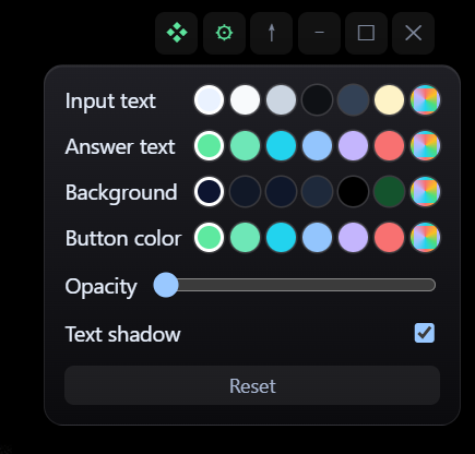 Appearance Settings