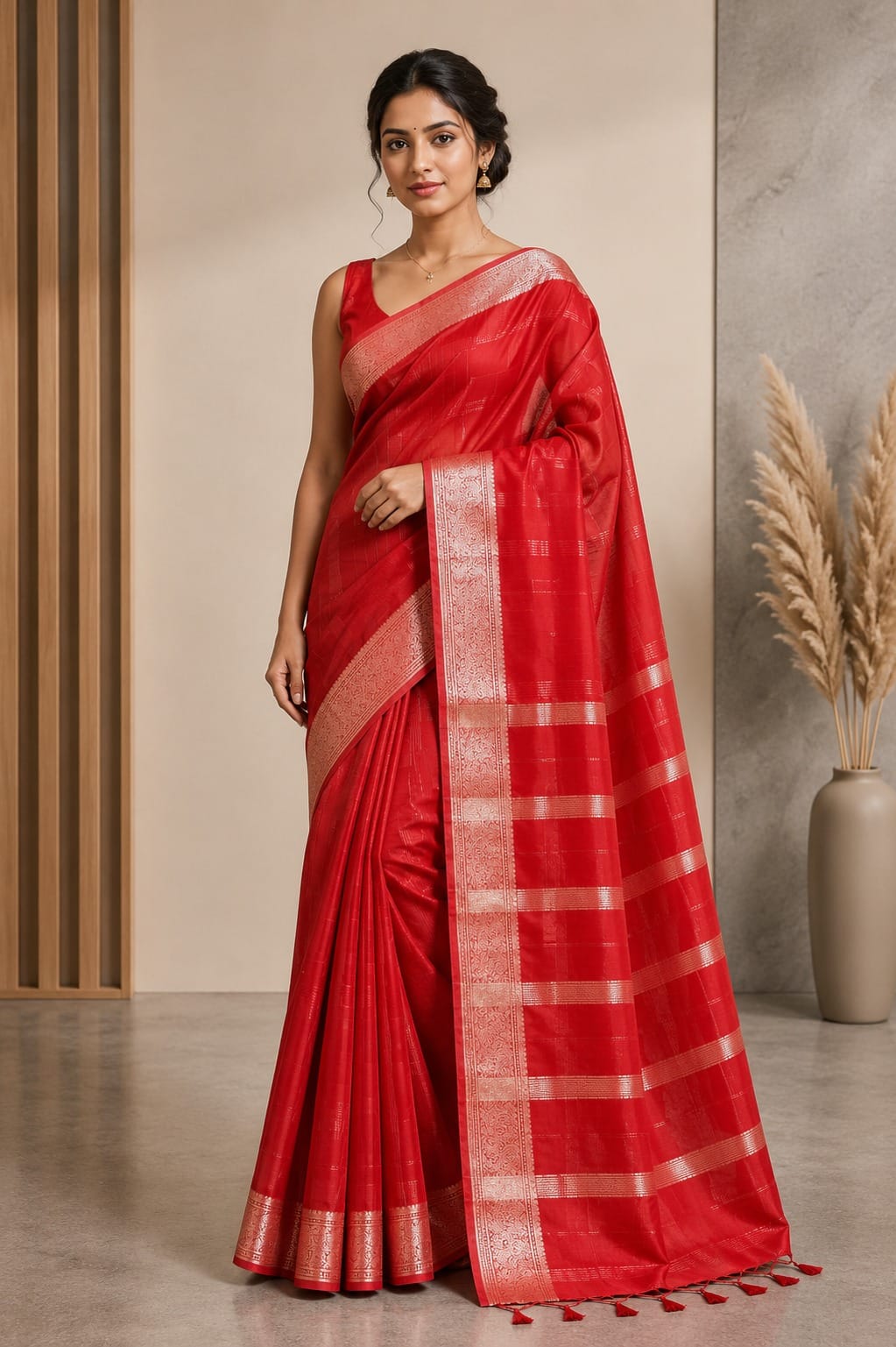 Red Statement Saree