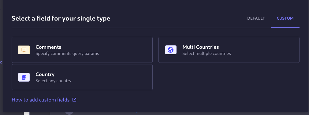 multi-country select screenshot