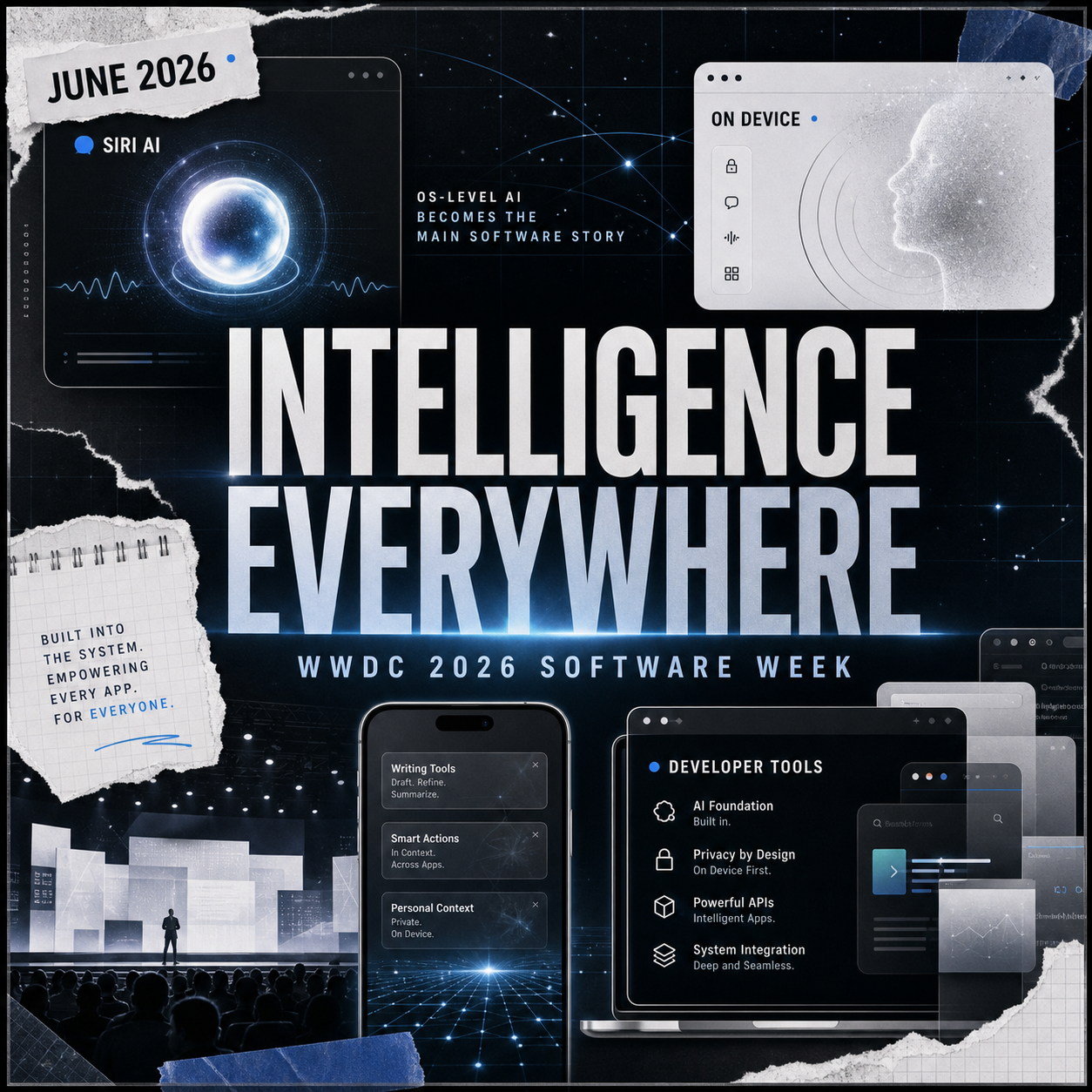 WWDC AI fictional poster