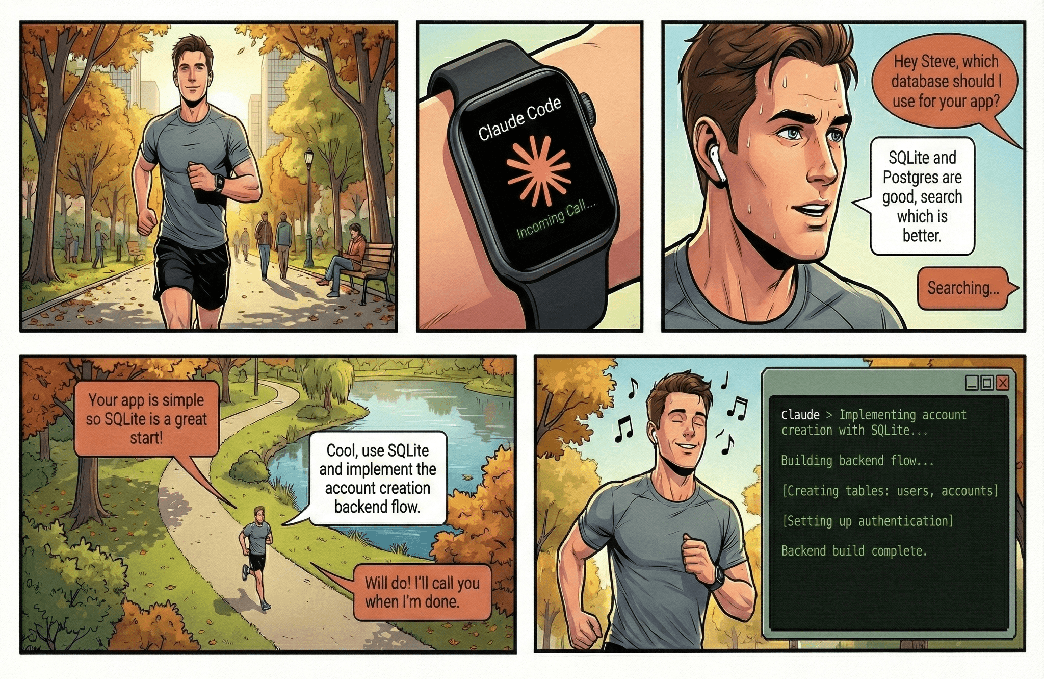 CallMe comic strip