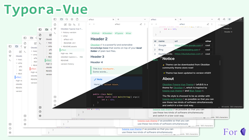 Typora-Vue Theme Screenshot