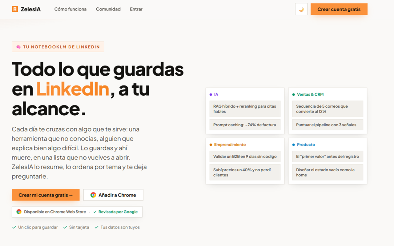 The ZelesIA home page
