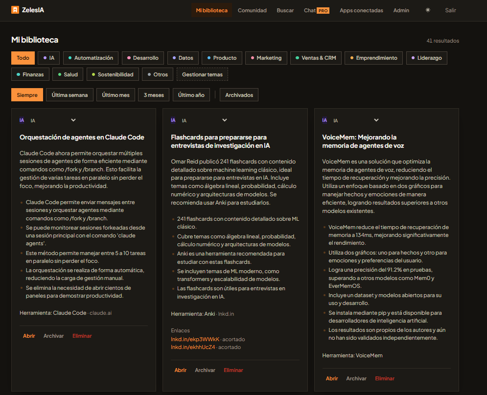 A ZelesIA library, filtered by topic