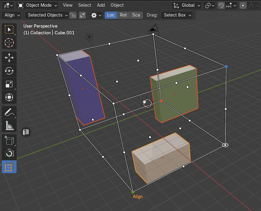 Zen Cage building dynamic bounds around a selection