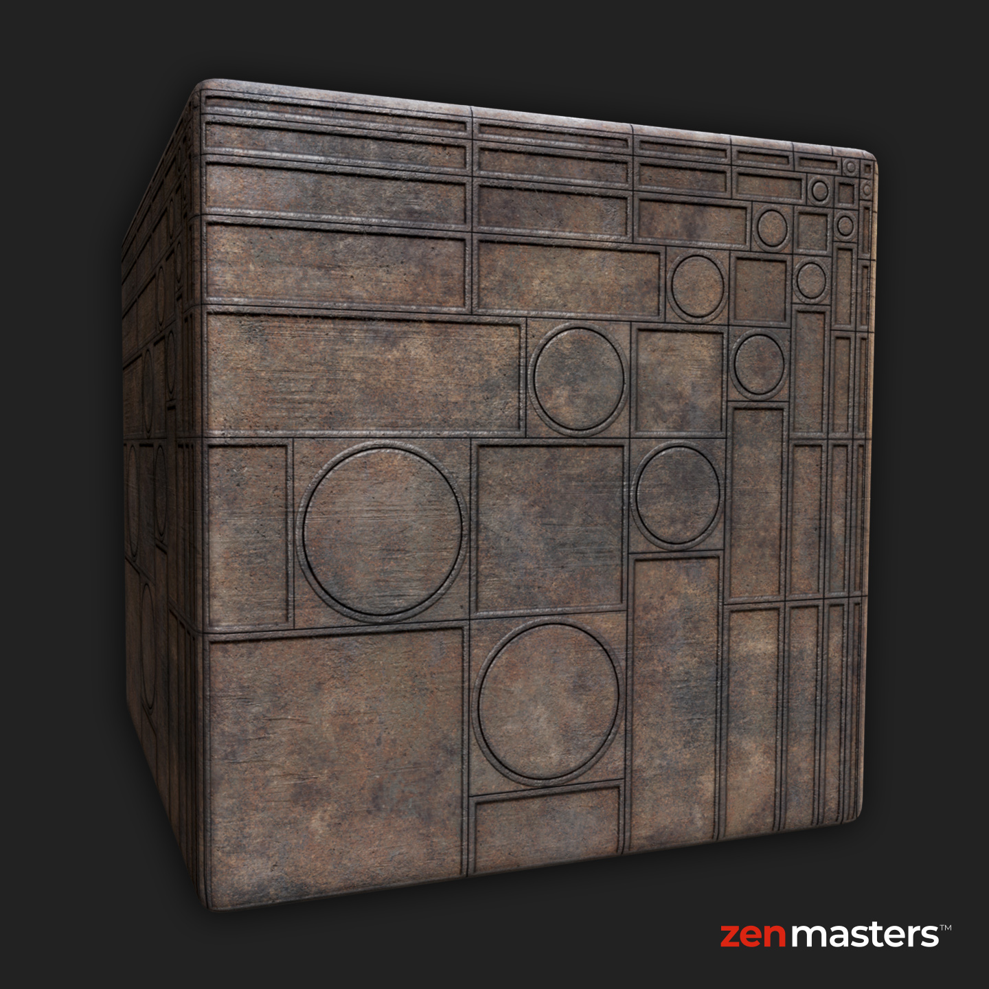 Rusty metal trim sheet — Generic layout