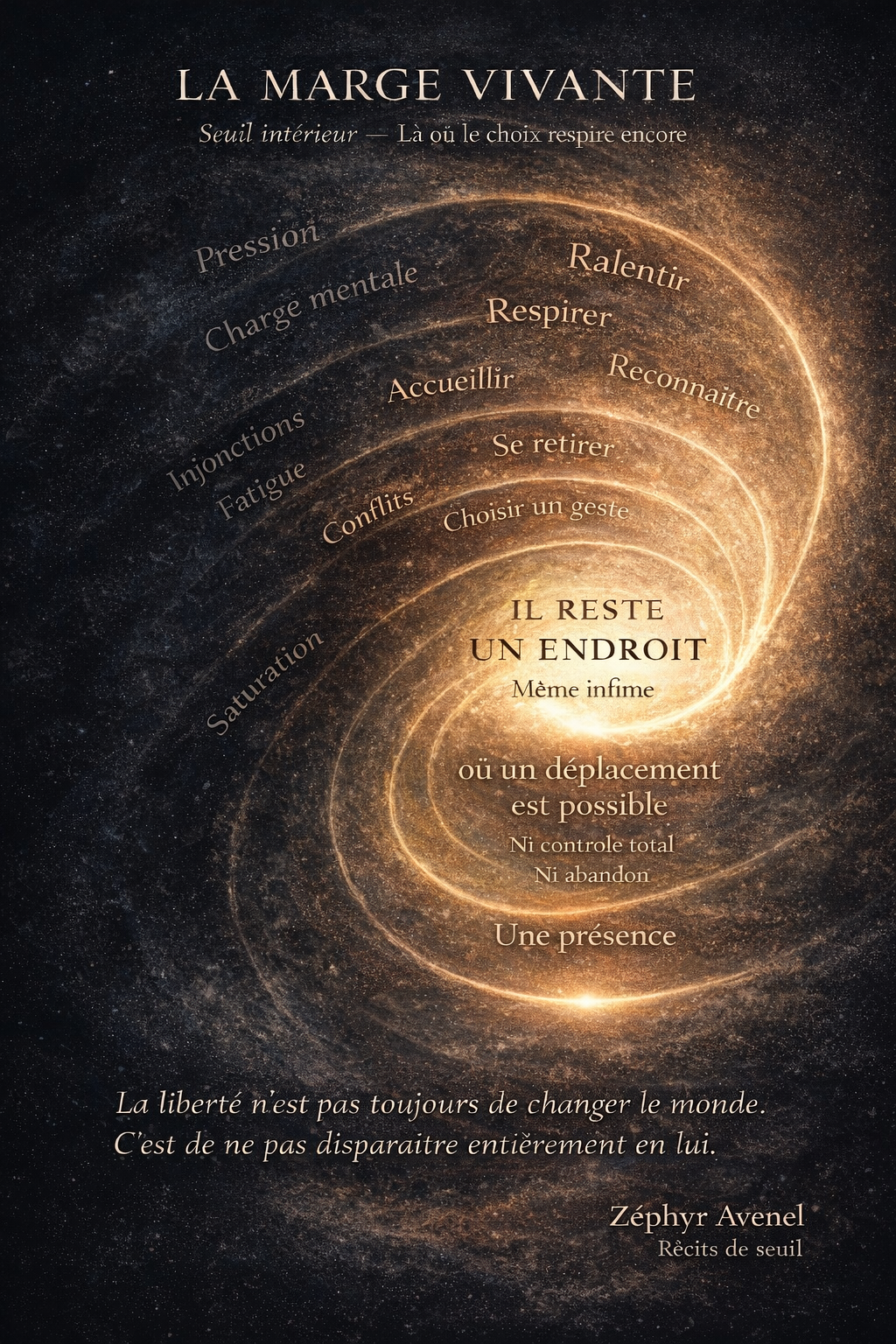 La marge vivante — spirale du seuil intérieur