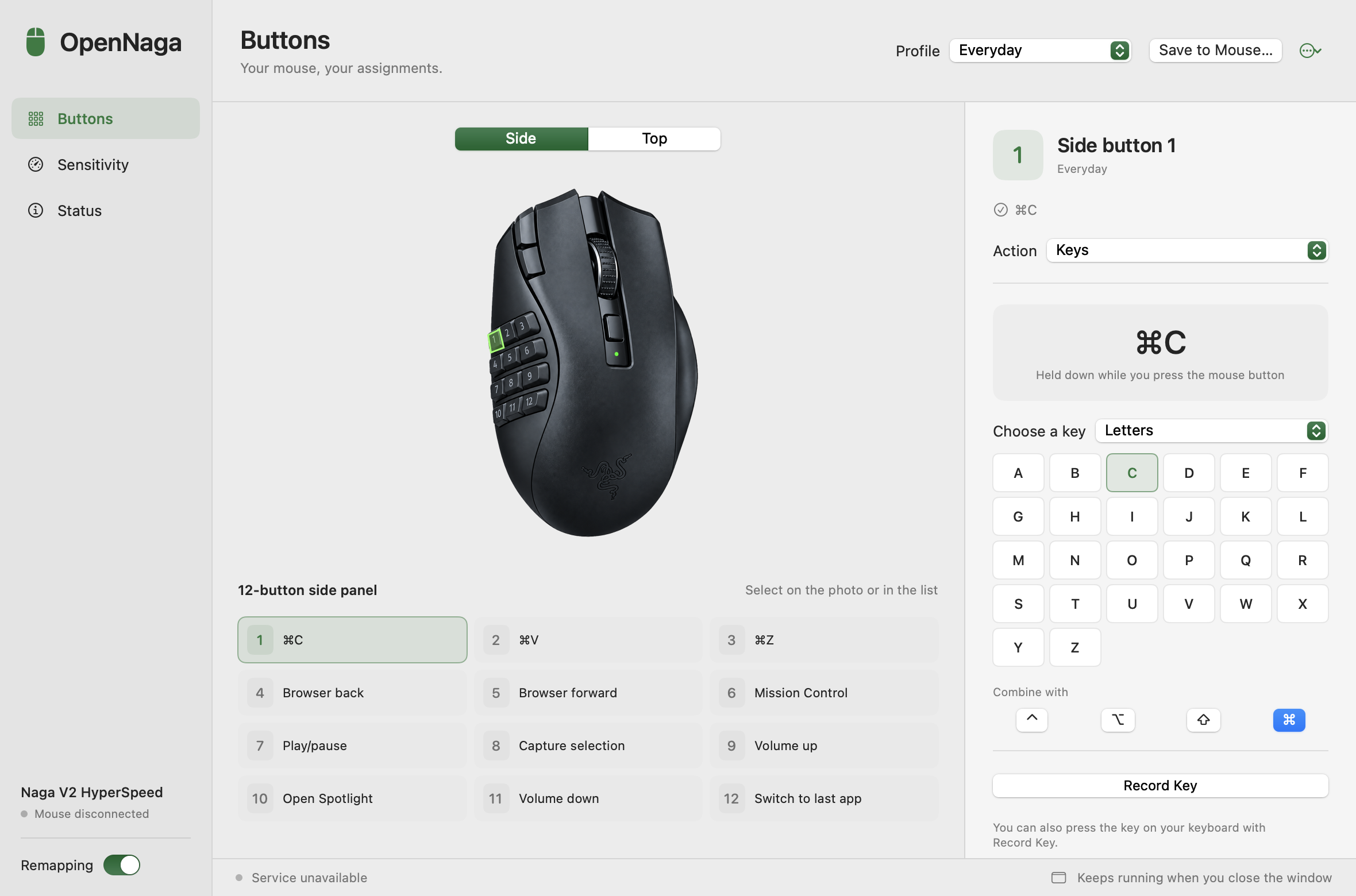 OpenNaga screenshot 1