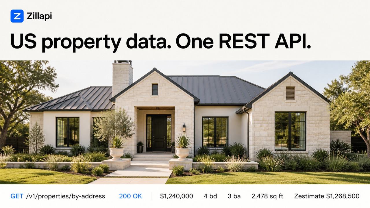 Zillapi Zillow REST API