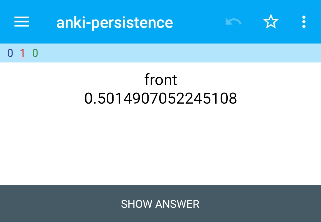 Random number example on the Android client - Front