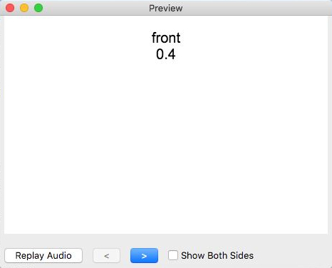 Random number example on the Mac client (card preview) - Front