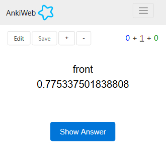 Random number example on the web client - Front