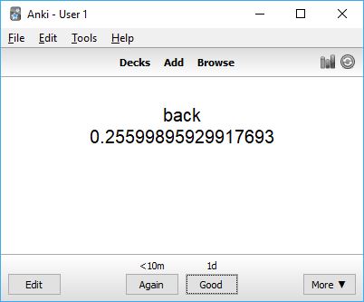 Random number example on the Windows client - Back