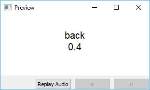 Random number example on the Windows client (card preview) - Back