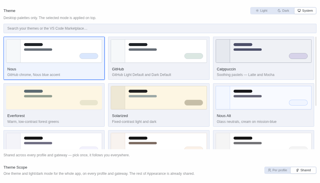 Theme Scope — shared